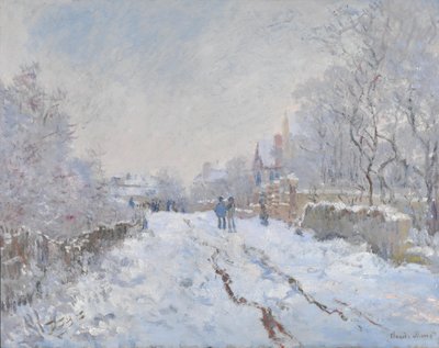 Scène de neige à Argenteuil - Claude Monet