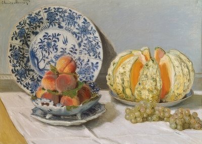 Nature morte avec melon - Claude Monet