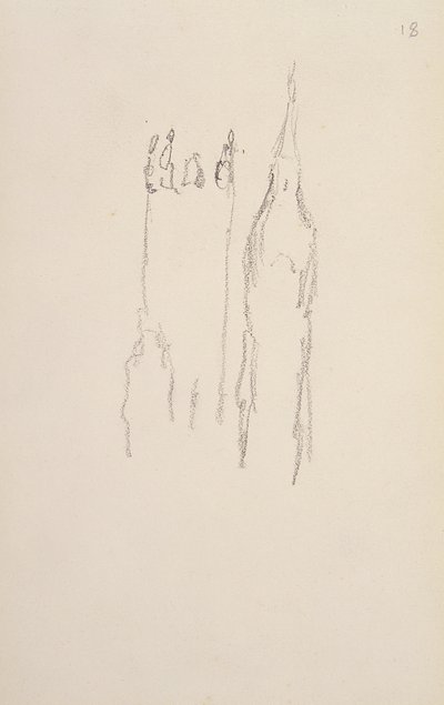 Étude pour la série de Londres, Houses of Parliament - Claude Monet