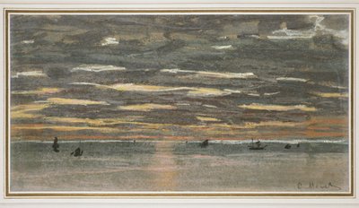 Coucher de soleil en mer, 1865-1870 - Claude Monet