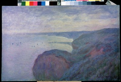 Sur la falaise près de Dieppe - Claude Monet
