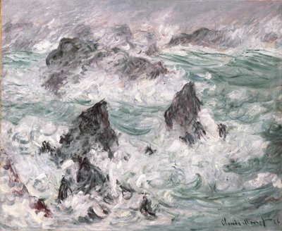 Tempête à Belle-Ile - Claude Monet