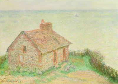 La Maison du Douanier, effet rose, 1897 - Claude Monet