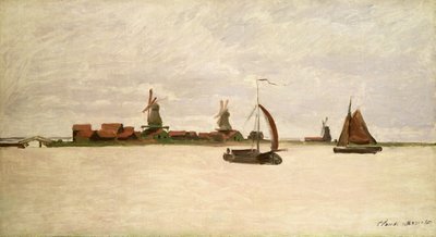 Le port extérieur à Zaandam, 1871 - Claude Monet