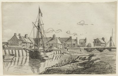 Le Port de Touques, vers 1864 - Claude Monet