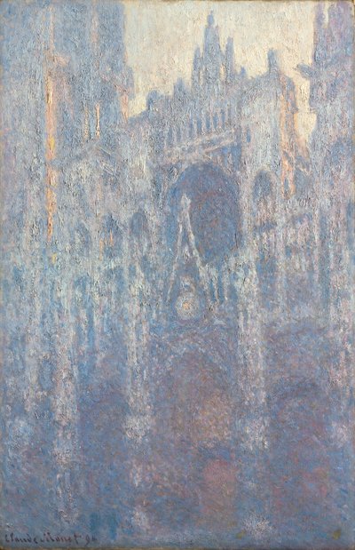 Le portail de la cathédrale de Rouen dans la lumière du matin - Claude Monet