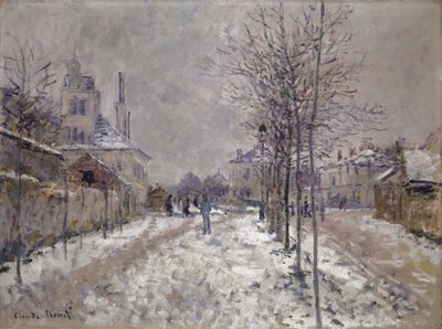 Le boulevard de Pontoise enneigé à Argenteuil, 1875 - Claude Monet