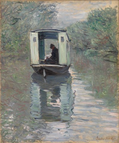 Le Bateau-atelier - Claude Monet