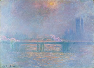 La Tamise avec le pont de Charing Cross - Claude Monet