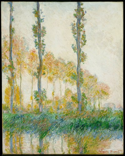 Les trois arbres, automne, 1891 - Claude Monet
