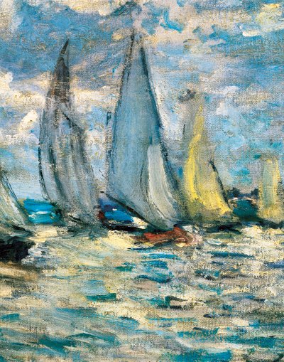 Les bateaux ou régate à Argenteuil (détail) vers 1874 - Claude Monet