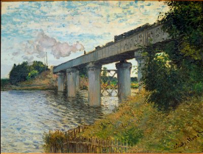 Le pont du chemin de fer à Argenteuil - Claude Monet