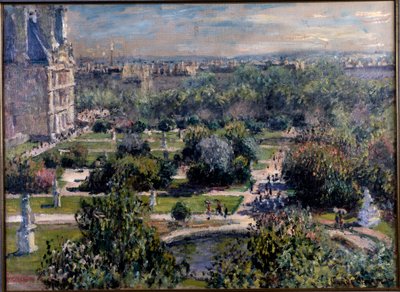 Vue sur les jardins des Tuileries à Paris - Claude Monet