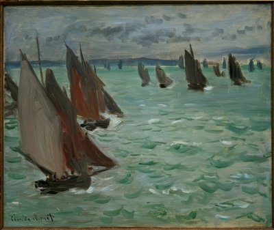 Voiliers en mer - Claude Monet