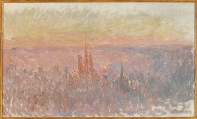 Vue generale de la ville de Rouen - Claude Monet