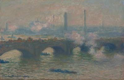 Pont de Waterloo, jour gris - Claude Monet