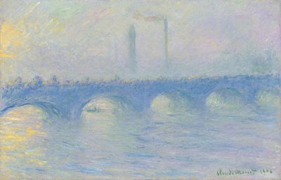 Pont de Waterloo, effet de brume - Claude Monet