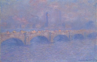 Pont de Waterloo, effet de soleil - Claude Monet