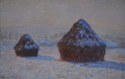 Meules de blé, effet de neige, matin, 1891 - Claude Monet