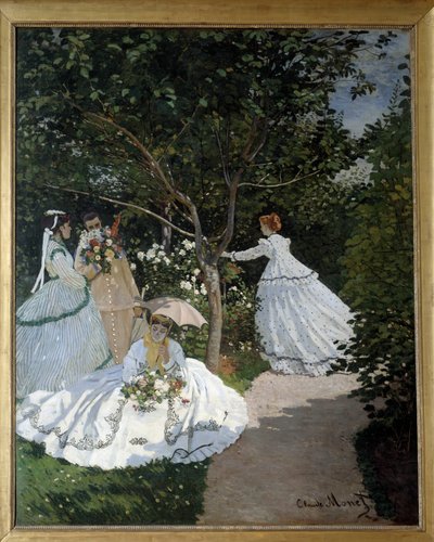 Femmes dans le jardin à Ville-d