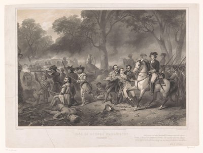 George Washington à la bataille de la Monongahela - Claude Régnier