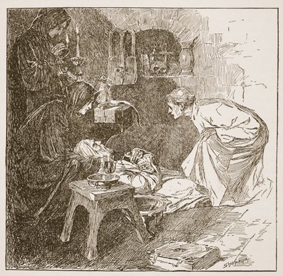Mort de Bède, illustration de 