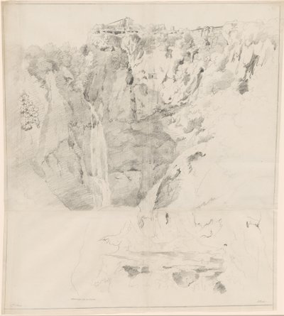 Falaises avec une cascade à Tivoli - Claude Thienon
