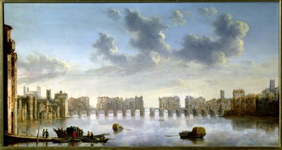 Vieux Pont de Londres, vers 1630 - Claude de Jongh