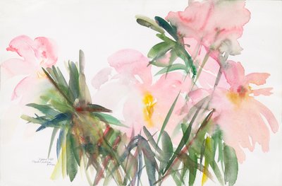 Pivoines, 1987 - Claudia Hutchins Puechavy