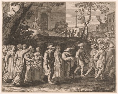 Le cortège nuptial, planche 15 des Pastorales - Claudine Bouzonnet Stella