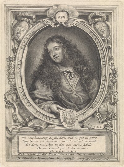 Portrait du peintre Petrus Paulus Sevin de Tours - Claudius Vermeulen