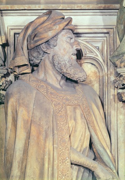 Le Puits de Moïse (détail de Daniel du piédestal hexagonal) - Claus and Malouel, Jean Sluter