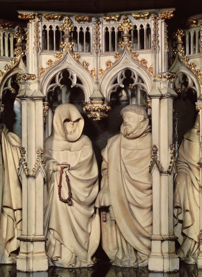 Le tombeau de Philippe le Hardi, détail de deux pleureurs, de l