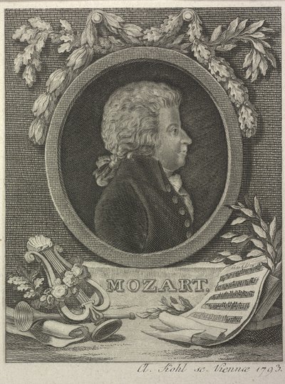 Wolfgang Amadeus Mozart, 1793 - Clemens Kohl