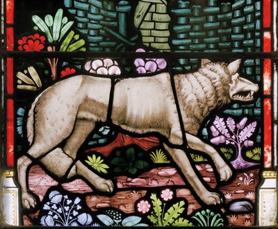 Loup, détail du Bon Pasteur, 1865 - Clement James Heaton