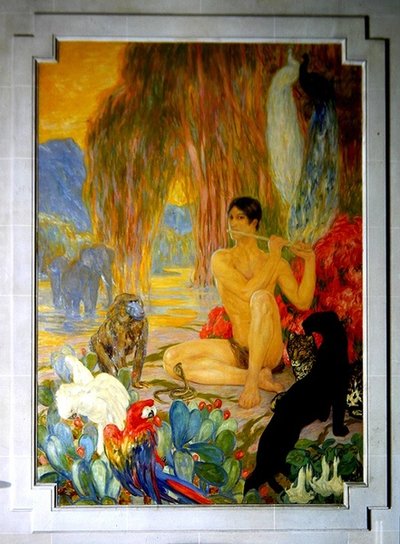 Zoologie, peinture décorative dans le 