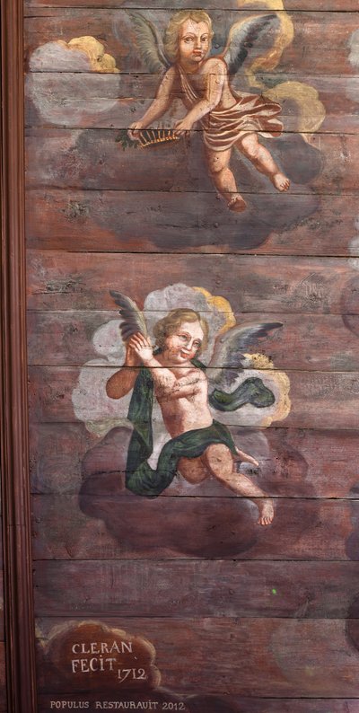 Locquirec (Finistère) / Saint-Jacques church, painted vault panelling (photo) - Cleran