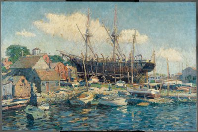 Un baleinier sur le chemin de fer maritime à Fairhaven - Clifford Warren Ashley