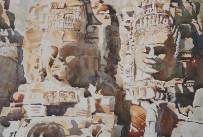 Milieu de matinée - Sympathie (Est), 2000 (aquarelle) - Clive Wilson