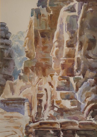 Le Bayon : Chaleur étouffante, 2000 (aquarelle) - Clive Wilson