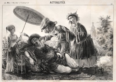 Actualités : --Dites donc! dites donc! céleste Empereur...., 1841 - Clémente Pruche
