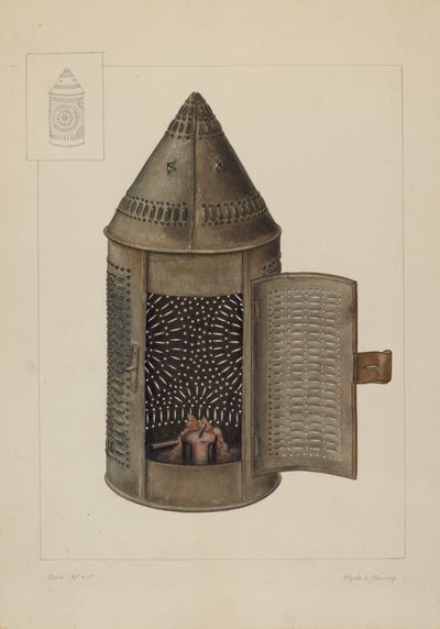 Lanterne à bougie - Clyde L. Cheney