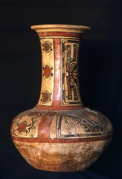 Pot à col haut, phase Cocle précoce, 700-800 après J.-C. - Cocle Culture