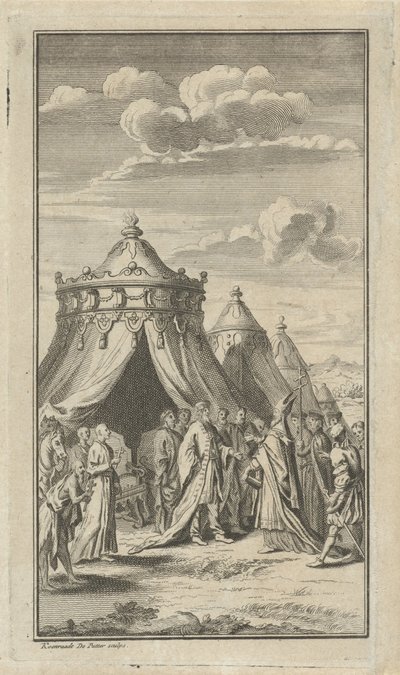 Rencontre entre un prince et un évêque - Coenraad de Putter