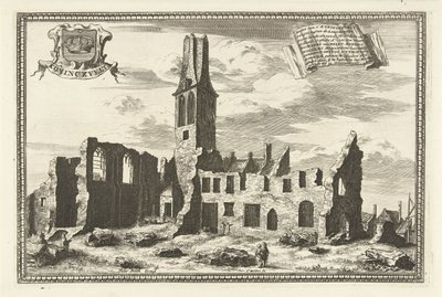 Vue de la ruine du monastère Koningsveld - Coenraet Decker