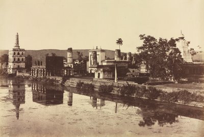 Réservoir et temples à Bunshunkuree - Col. Thomas Biggs