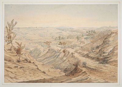 Les puits de pétrole : Ye-an-nan-gyoung, aquarelle n°18 de 