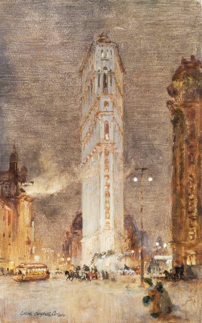 Le Flat Iron Building, New York - Colin Campbell Cooper