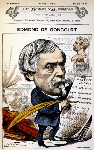 Edmond de Goncourt - par Coll-Toc, dans « Les Hommes d