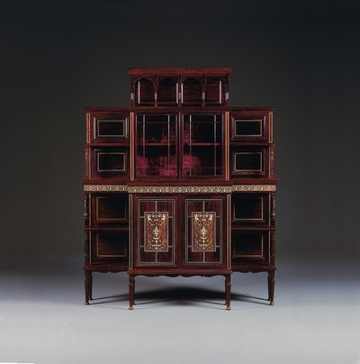 Cabinet plaqué de bois de rose incrusté d